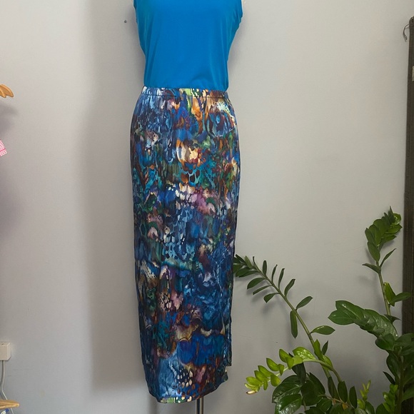 Designer Joeffer Caoc watercolour dress - Picture 4 of 8